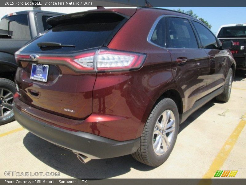 Bronze Fire Metallic / Dune 2015 Ford Edge SEL