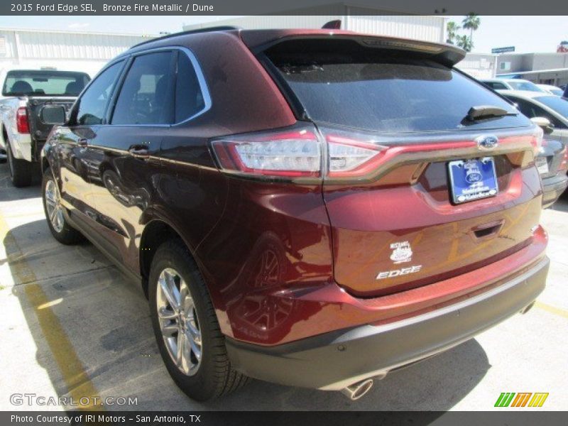 Bronze Fire Metallic / Dune 2015 Ford Edge SEL