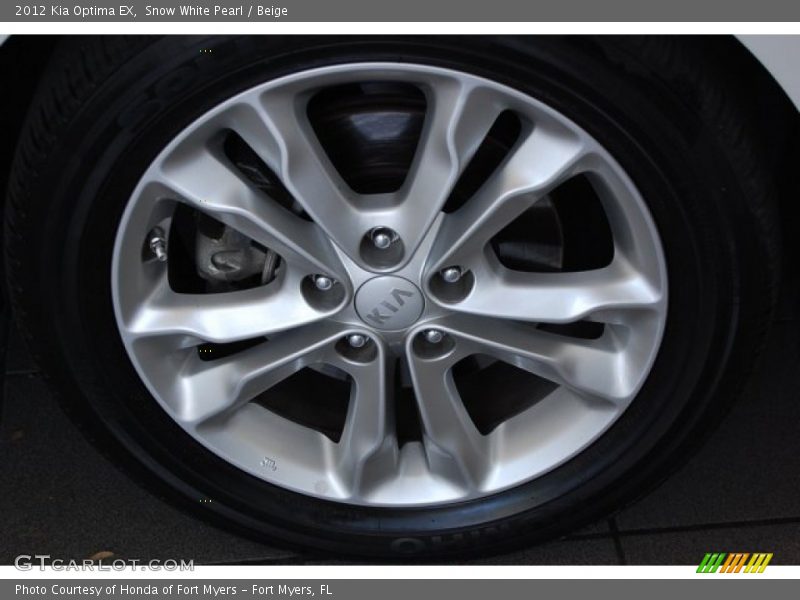 Snow White Pearl / Beige 2012 Kia Optima EX