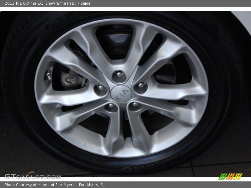 Snow White Pearl / Beige 2012 Kia Optima EX