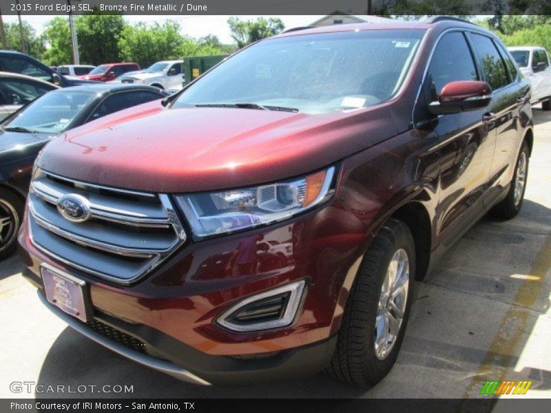 Bronze Fire Metallic / Dune 2015 Ford Edge SEL