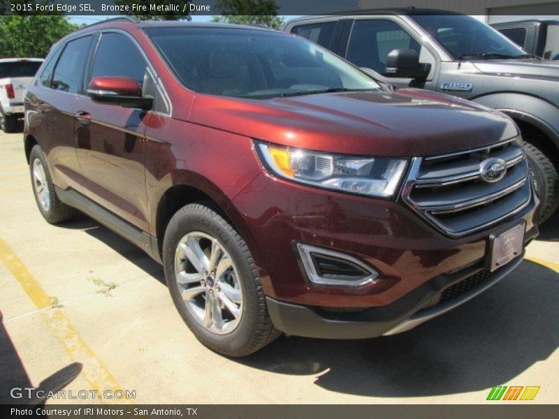 Bronze Fire Metallic / Dune 2015 Ford Edge SEL