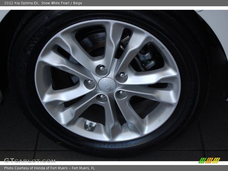 Snow White Pearl / Beige 2012 Kia Optima EX