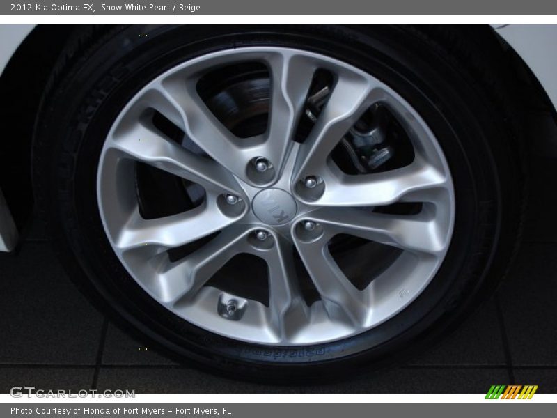 Snow White Pearl / Beige 2012 Kia Optima EX