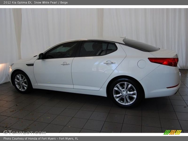 Snow White Pearl / Beige 2012 Kia Optima EX