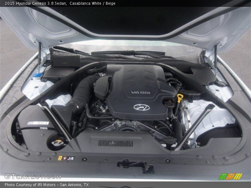 Casablanca White / Beige 2015 Hyundai Genesis 3.8 Sedan