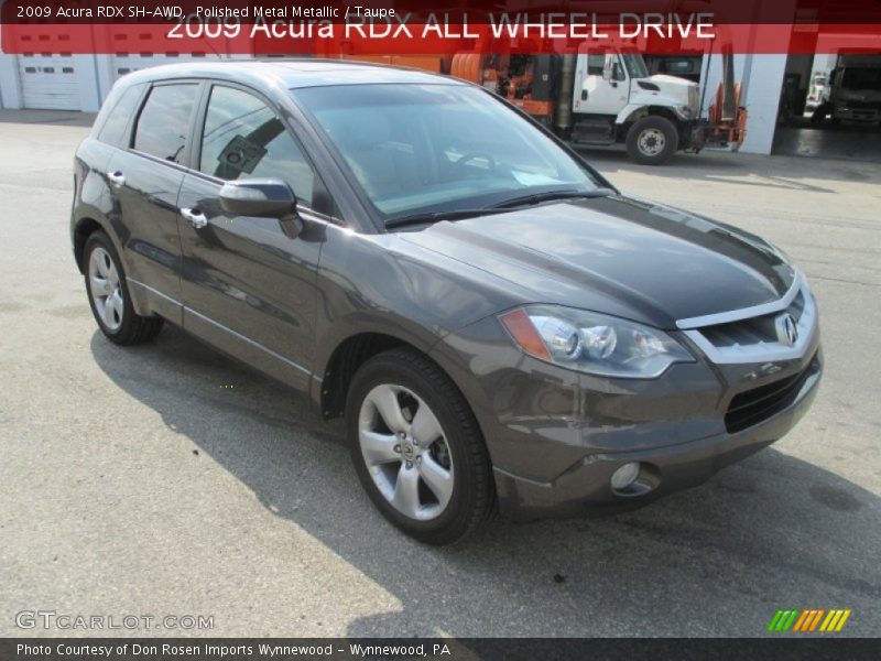Polished Metal Metallic / Taupe 2009 Acura RDX SH-AWD
