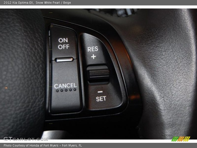 Snow White Pearl / Beige 2012 Kia Optima EX