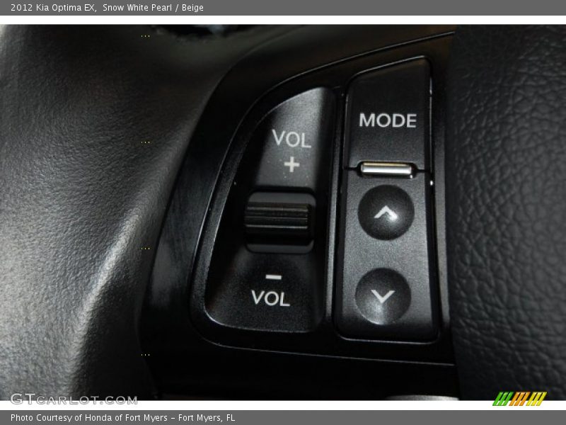 Snow White Pearl / Beige 2012 Kia Optima EX