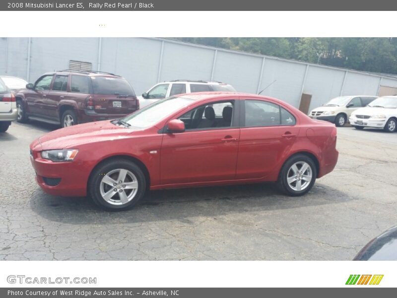 Rally Red Pearl / Black 2008 Mitsubishi Lancer ES