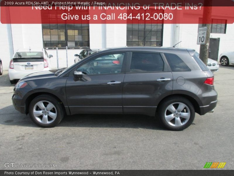 Polished Metal Metallic / Taupe 2009 Acura RDX SH-AWD