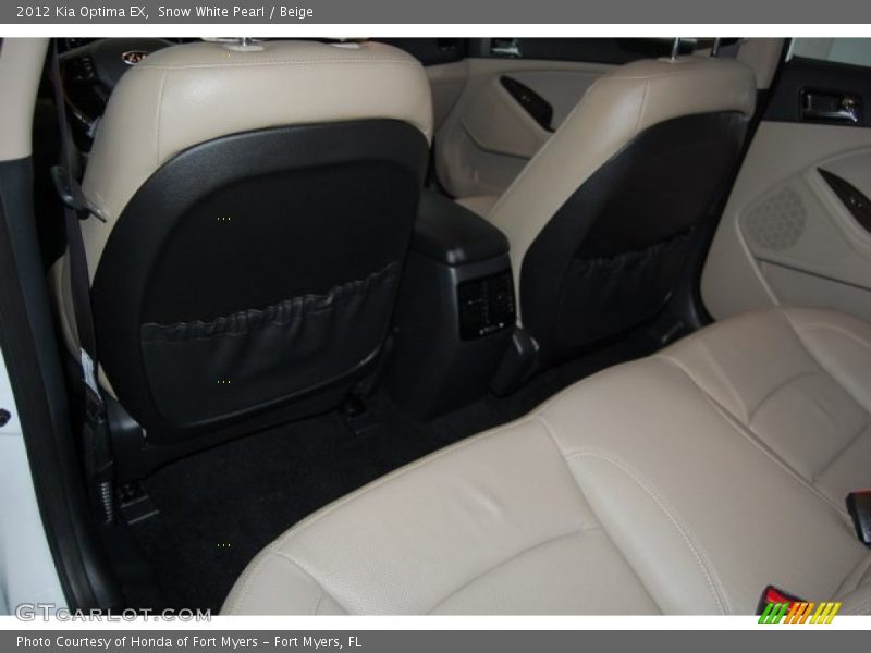 Snow White Pearl / Beige 2012 Kia Optima EX