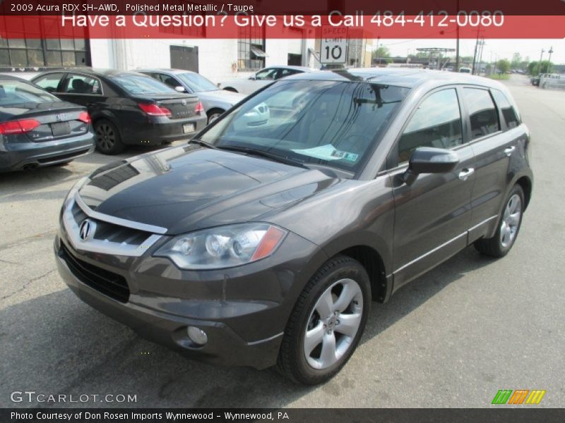 Polished Metal Metallic / Taupe 2009 Acura RDX SH-AWD