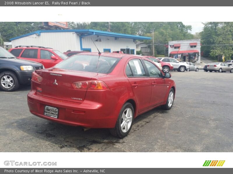 Rally Red Pearl / Black 2008 Mitsubishi Lancer ES