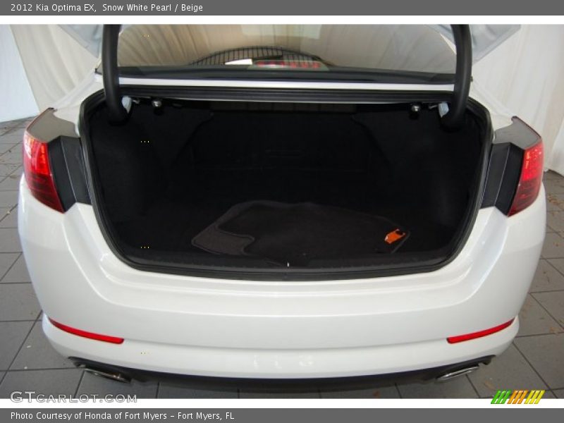 Snow White Pearl / Beige 2012 Kia Optima EX