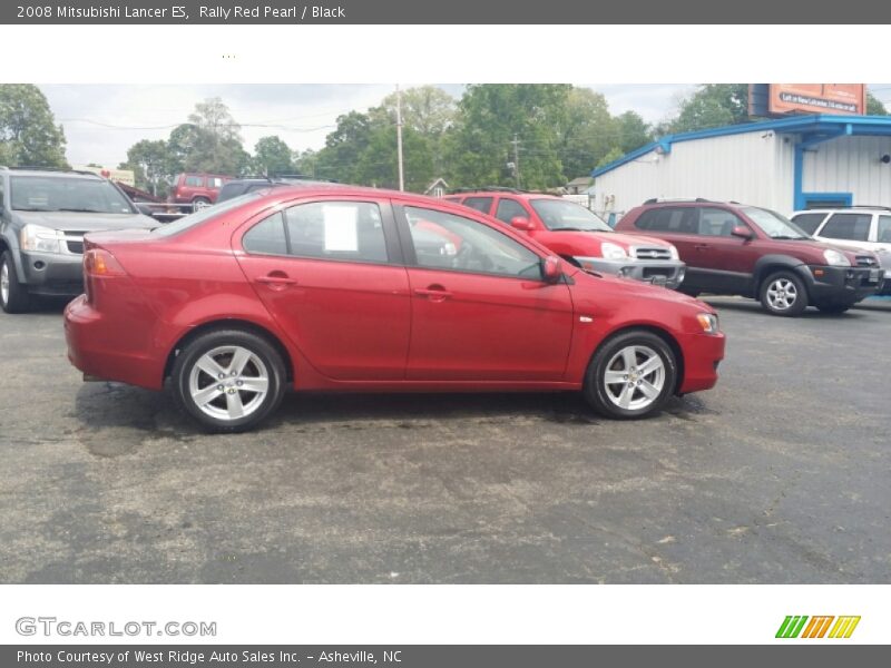 Rally Red Pearl / Black 2008 Mitsubishi Lancer ES