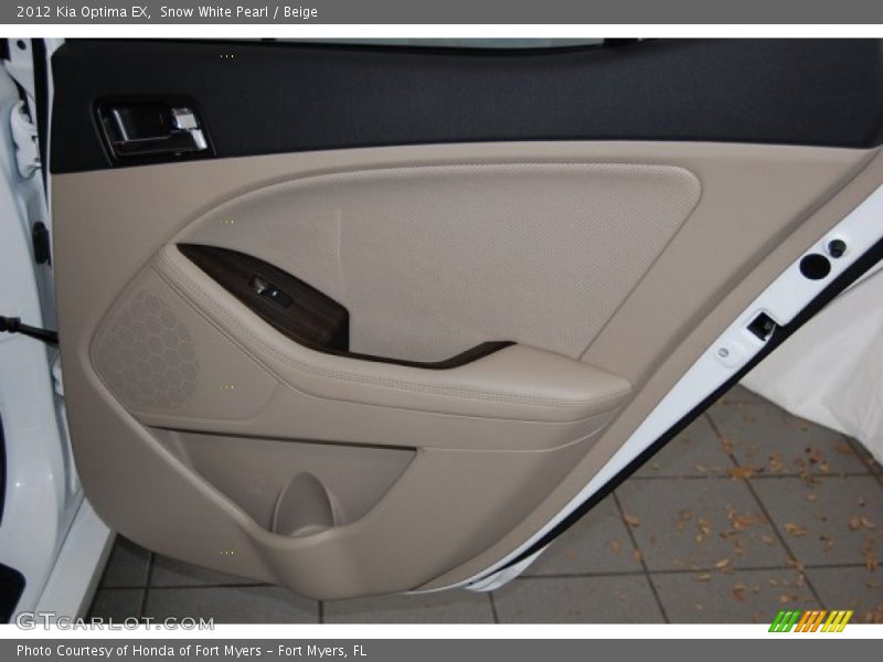 Snow White Pearl / Beige 2012 Kia Optima EX