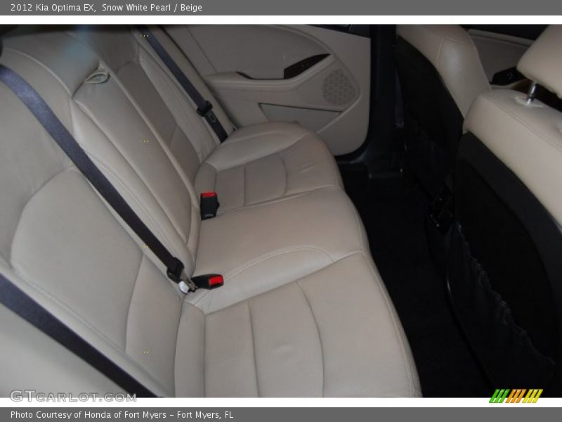 Snow White Pearl / Beige 2012 Kia Optima EX