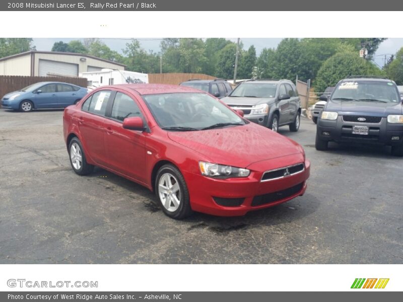 Rally Red Pearl / Black 2008 Mitsubishi Lancer ES