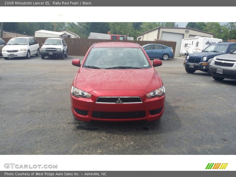 Rally Red Pearl / Black 2008 Mitsubishi Lancer ES
