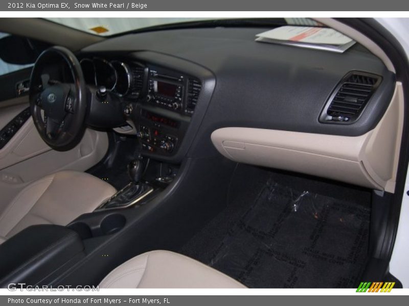 Snow White Pearl / Beige 2012 Kia Optima EX