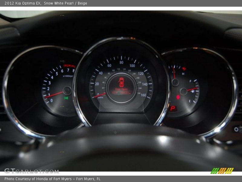 Snow White Pearl / Beige 2012 Kia Optima EX