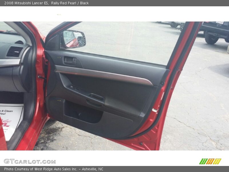 Rally Red Pearl / Black 2008 Mitsubishi Lancer ES