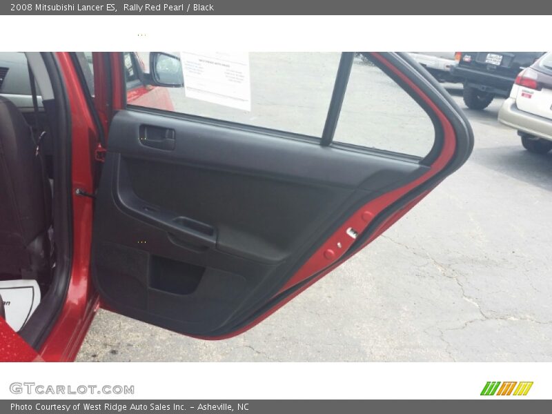 Rally Red Pearl / Black 2008 Mitsubishi Lancer ES