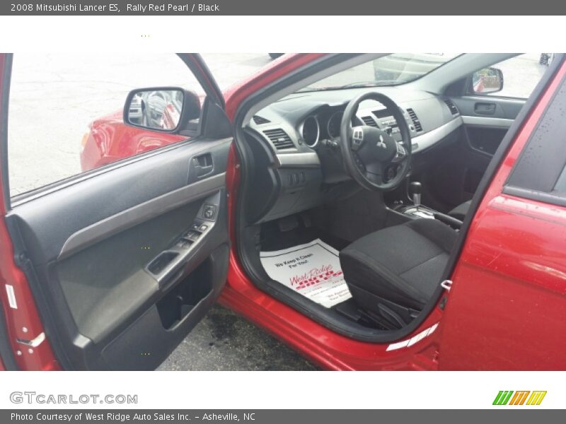 Rally Red Pearl / Black 2008 Mitsubishi Lancer ES
