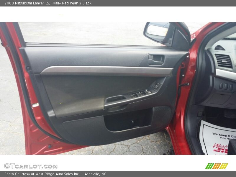 Rally Red Pearl / Black 2008 Mitsubishi Lancer ES