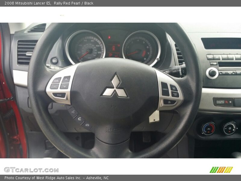 Rally Red Pearl / Black 2008 Mitsubishi Lancer ES