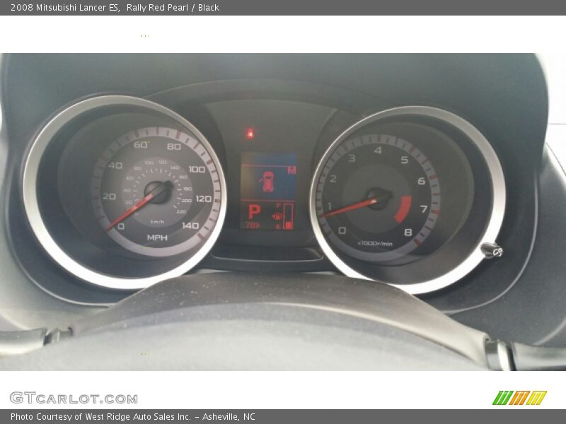Rally Red Pearl / Black 2008 Mitsubishi Lancer ES