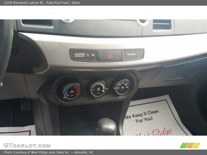 Rally Red Pearl / Black 2008 Mitsubishi Lancer ES
