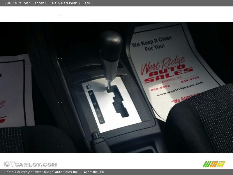 Rally Red Pearl / Black 2008 Mitsubishi Lancer ES
