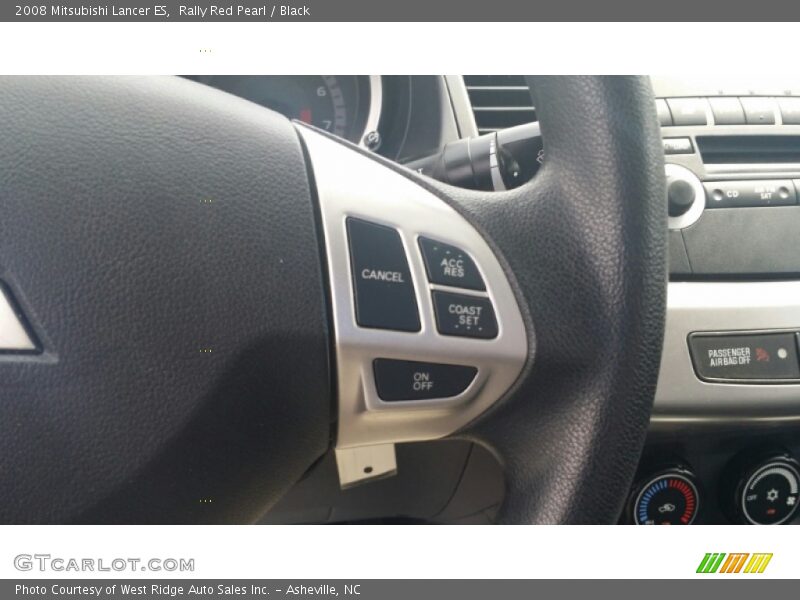 Rally Red Pearl / Black 2008 Mitsubishi Lancer ES