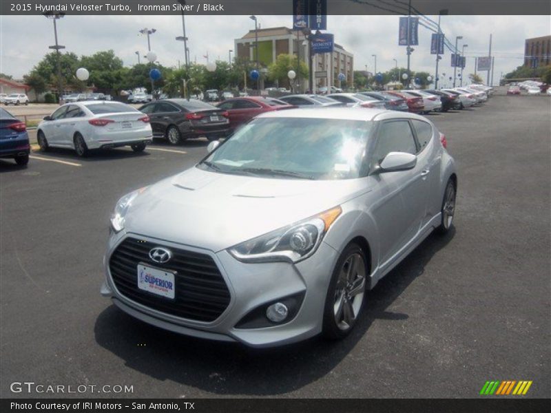 Ironman Silver / Black 2015 Hyundai Veloster Turbo