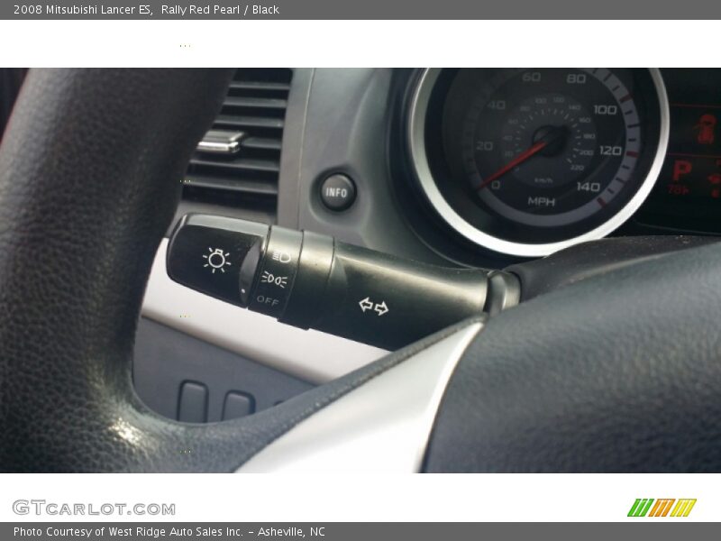 Rally Red Pearl / Black 2008 Mitsubishi Lancer ES