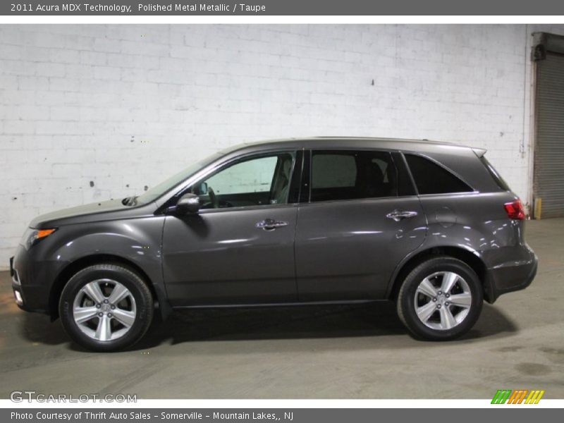 Polished Metal Metallic / Taupe 2011 Acura MDX Technology