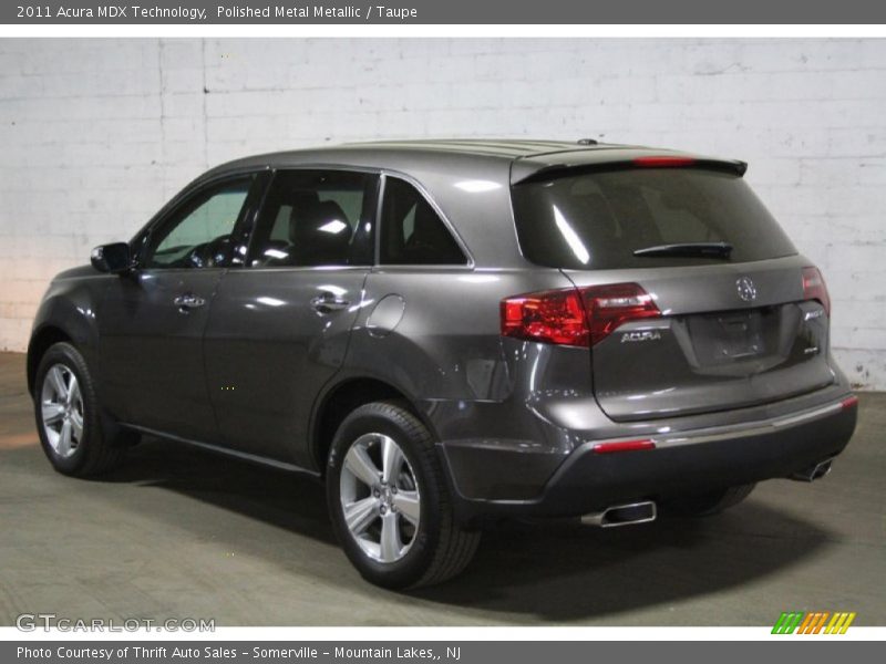 Polished Metal Metallic / Taupe 2011 Acura MDX Technology
