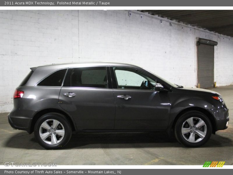 Polished Metal Metallic / Taupe 2011 Acura MDX Technology