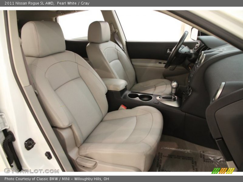 Pearl White / Gray 2011 Nissan Rogue SL AWD