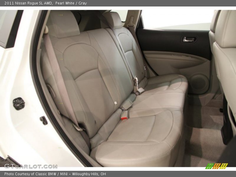 Pearl White / Gray 2011 Nissan Rogue SL AWD