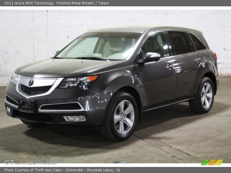 Polished Metal Metallic / Taupe 2011 Acura MDX Technology