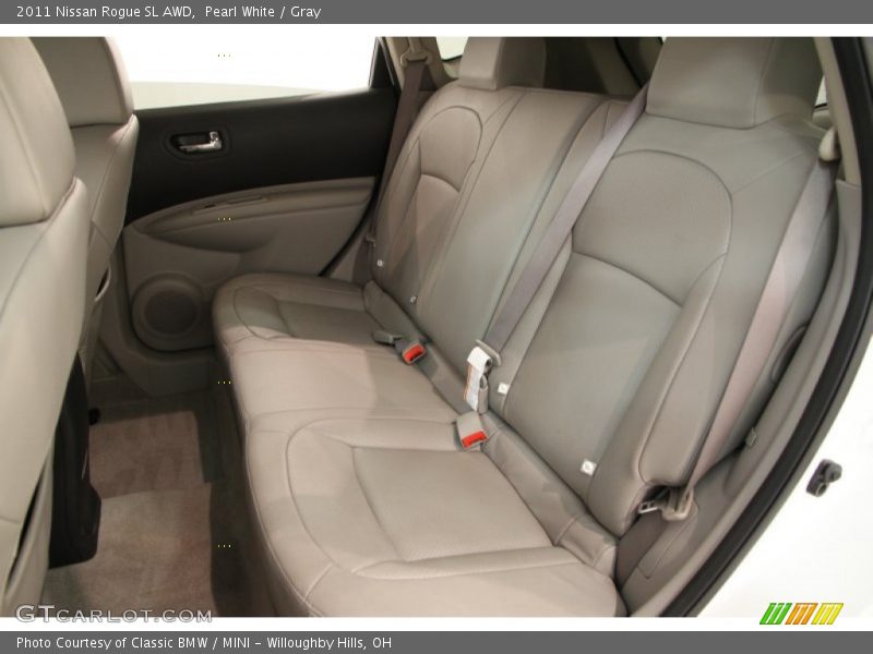 Pearl White / Gray 2011 Nissan Rogue SL AWD