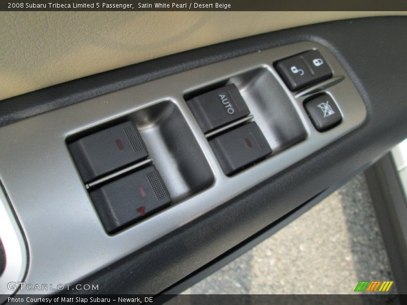 Satin White Pearl / Desert Beige 2008 Subaru Tribeca Limited 5 Passenger