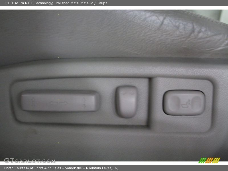 Polished Metal Metallic / Taupe 2011 Acura MDX Technology