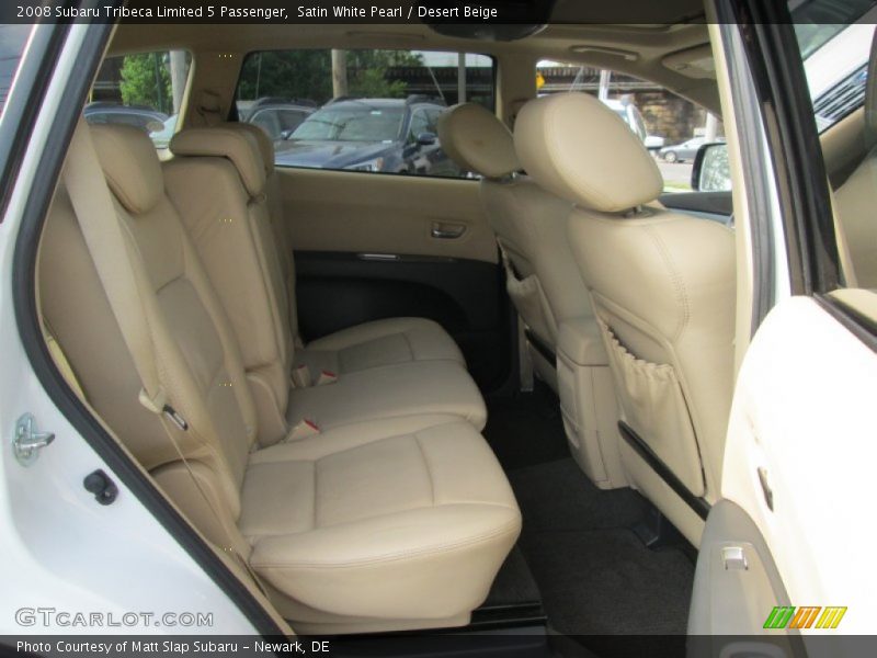 Satin White Pearl / Desert Beige 2008 Subaru Tribeca Limited 5 Passenger