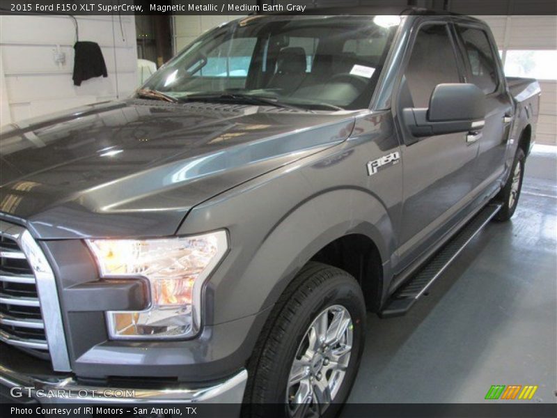 Magnetic Metallic / Medium Earth Gray 2015 Ford F150 XLT SuperCrew