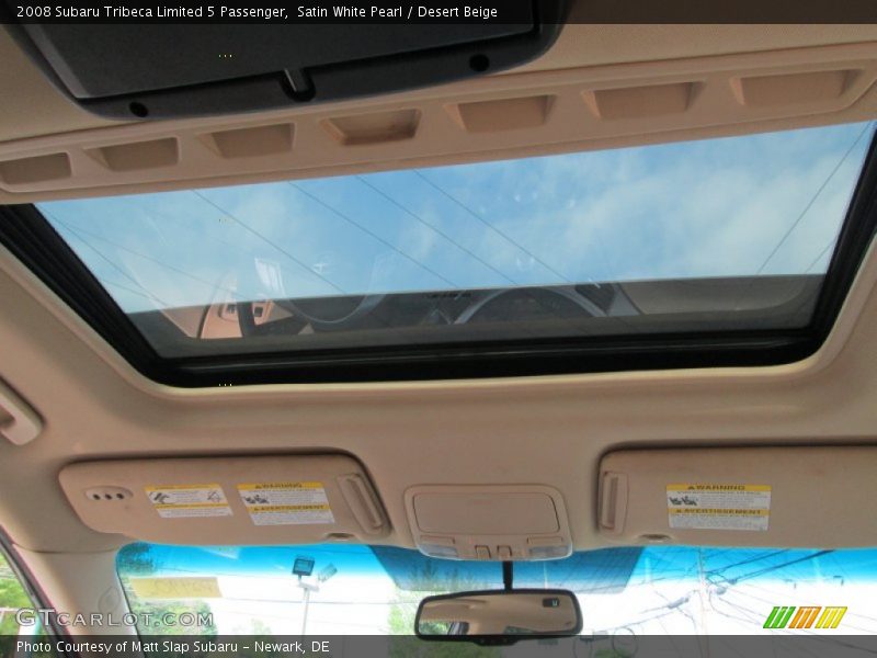 Satin White Pearl / Desert Beige 2008 Subaru Tribeca Limited 5 Passenger