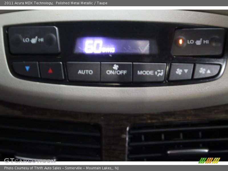 Polished Metal Metallic / Taupe 2011 Acura MDX Technology